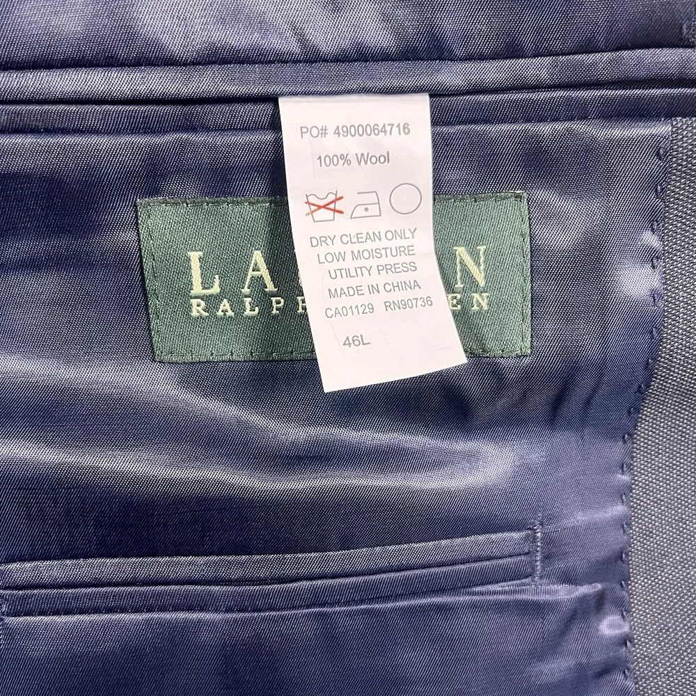 New Polo Lauren Ralph Lauren Mens‎ navy  Blazer 46 Reg NWT retail $699